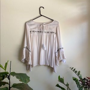 Flowing BoHo long sleeve top